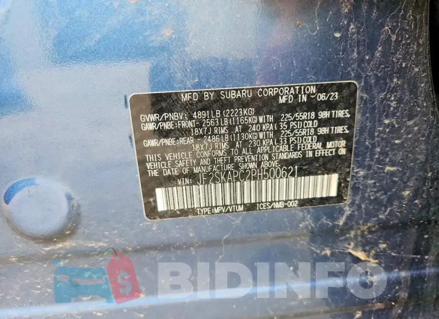 JF2SKAPC2PH500621 Photo# 13