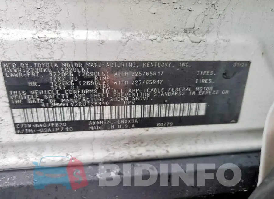 4T3MWRFV2RU128840 Photo# 13