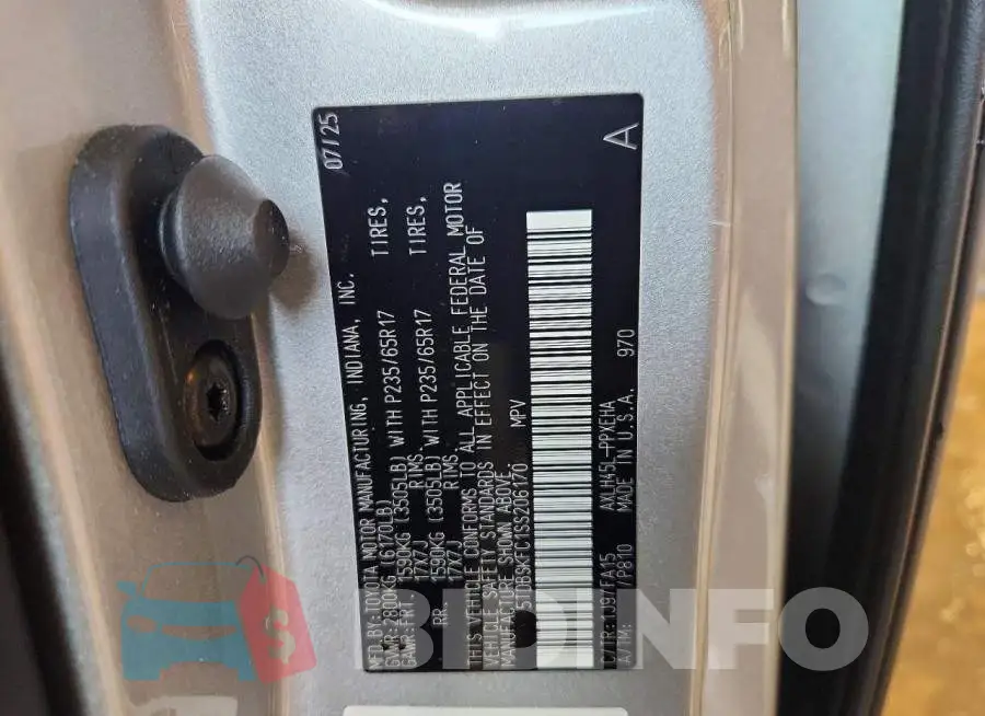 5TDBSKFC1SS206170 Photo# 14