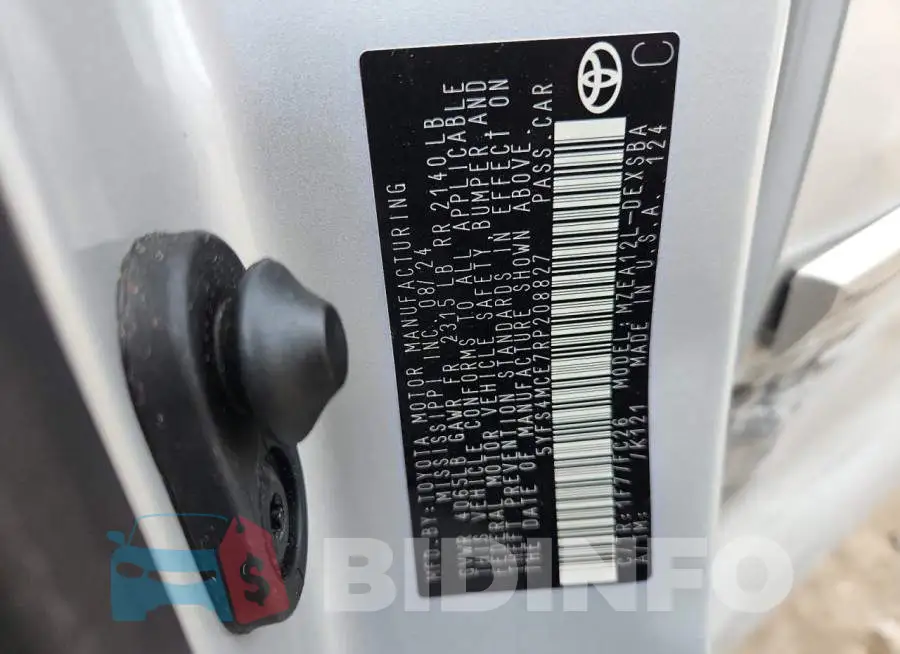 5YFS4MCE7RP208827 Photo# 12