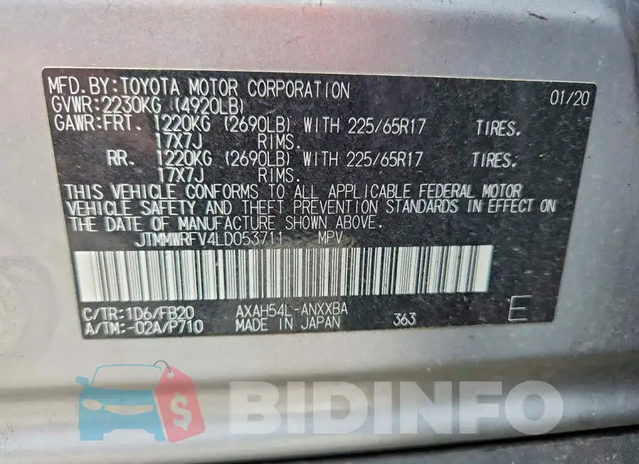 JTMMWRFV4LD053711 Photo# 12