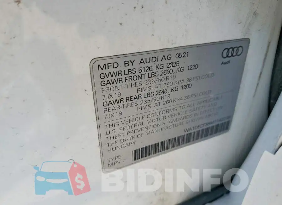 WA1DECF38M1142239 Photo# 12