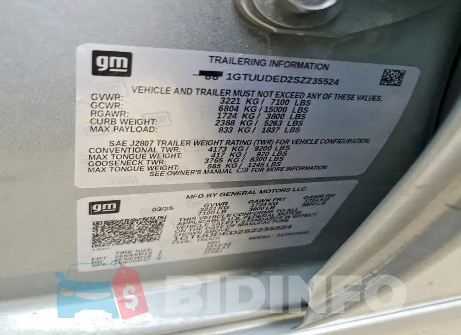 1GTUUDED2SZ235524 Photo# 12
