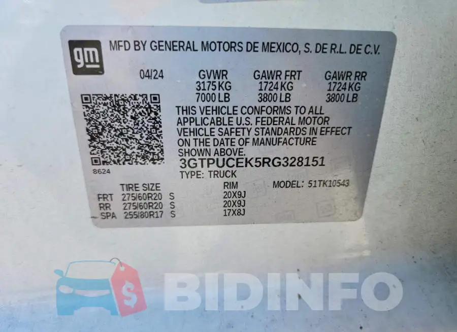 3GTPUCEK5RG328151 Photo# 12