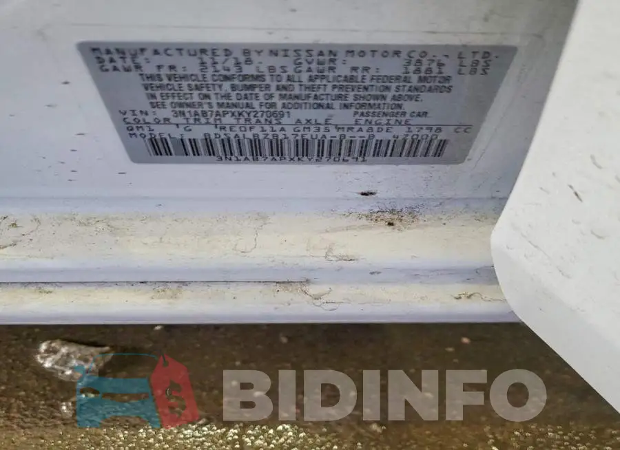 3N1AB7APXKY270691 Photo# 12
