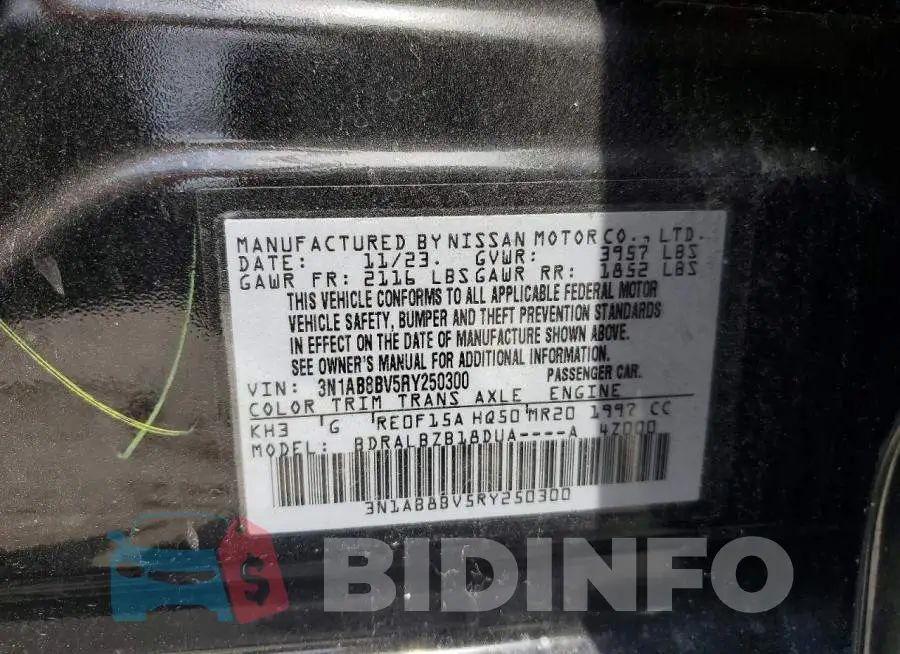 3N1AB8BV5RY250300 Photo# 12