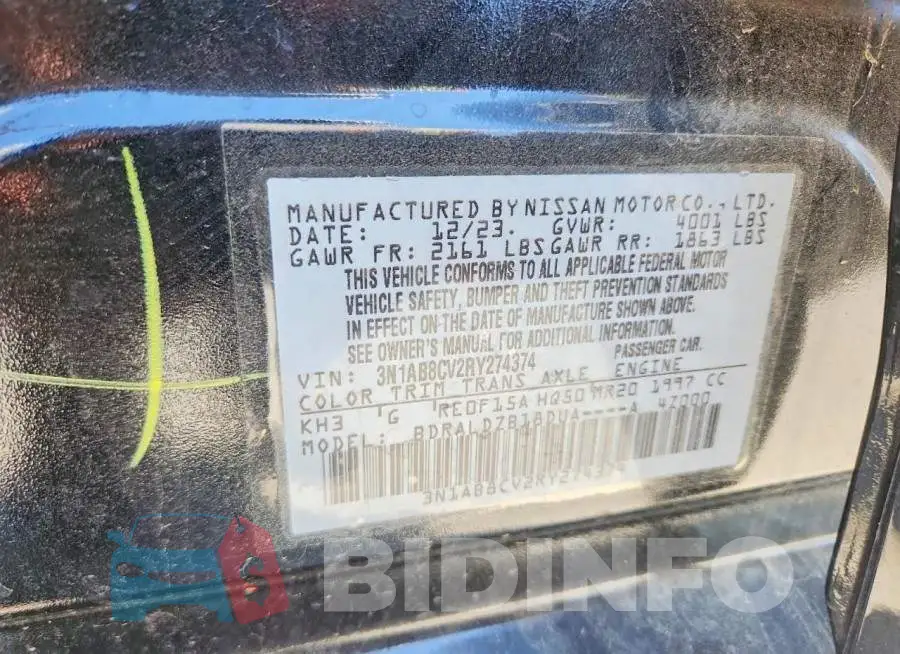 3N1AB8CV2RY274374 Photo# 13