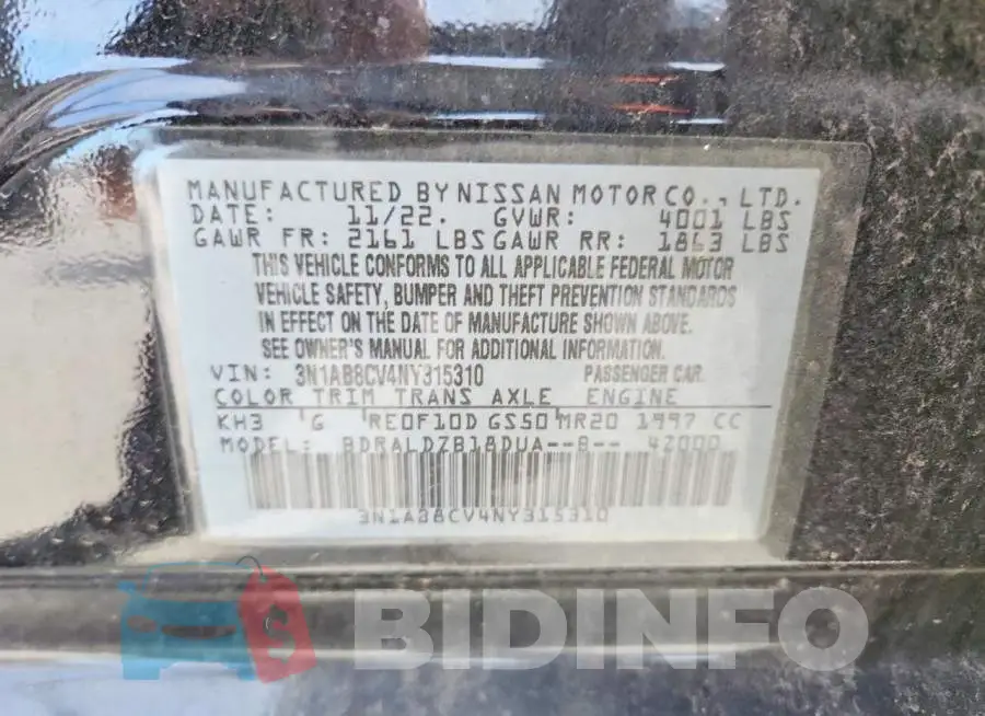 3N1AB8CV4NY315310 Photo# 12