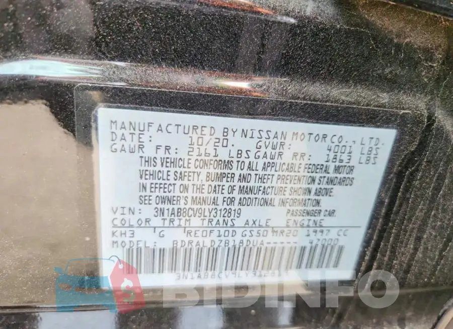 3N1AB8CV9LY312819 Photo# 12