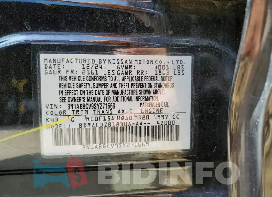 3N1AB8CV9SY271669 Photo# 12