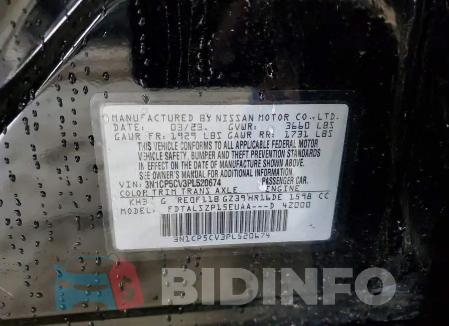 3N1CP5CV3PL520674 Photo# 13