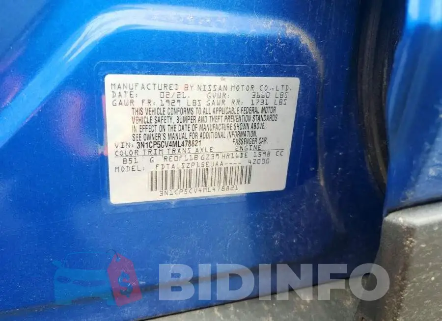 3N1CP5CV4ML478821 Photo# 13