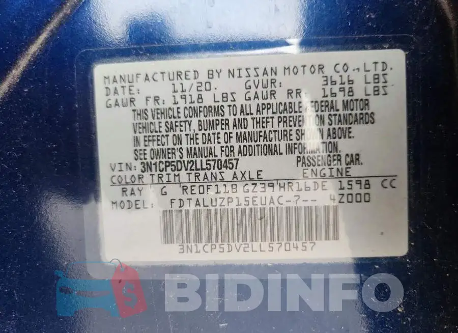 3N1CP5DV2LL570457 Photo# 12