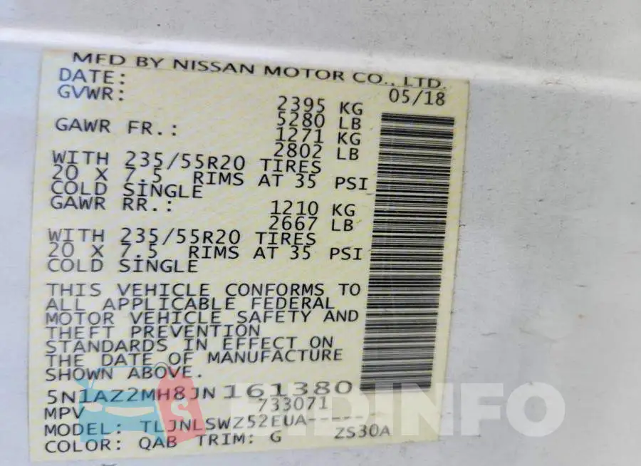 5N1AZ2MH8JN161380 Photo# 14