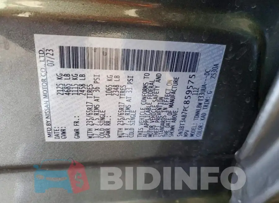 5N1BT3AB7PC859575 Photo# 13