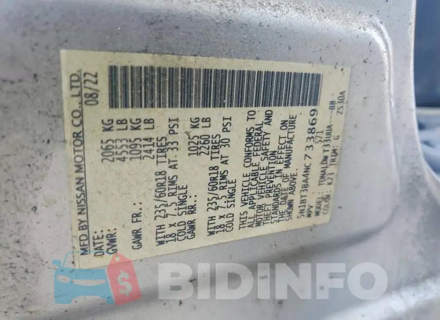 5N1BT3BA4NC733869 Photo# 12