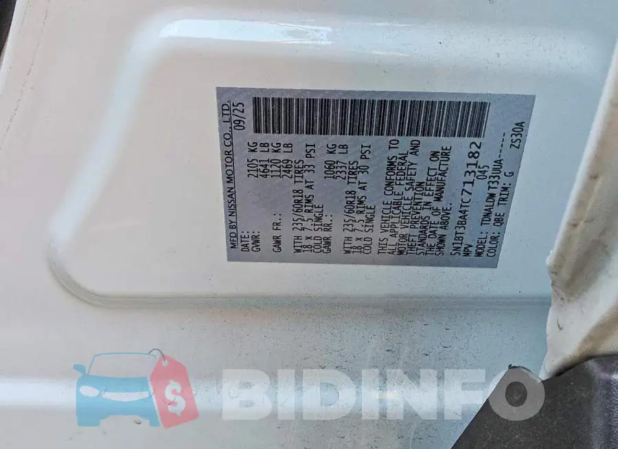 5N1BT3BA4TC713182 Photo# 12