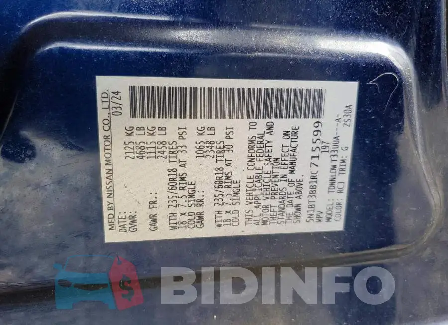 5N1BT3BB1RC715599 Photo# 13