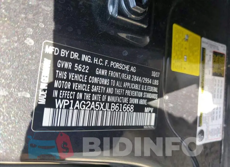 WP1AG2A5XJLB61668 Photo# 14