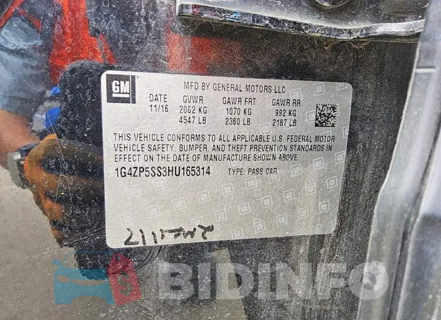 1G4ZP5SS3HU165314 Photo# 12
