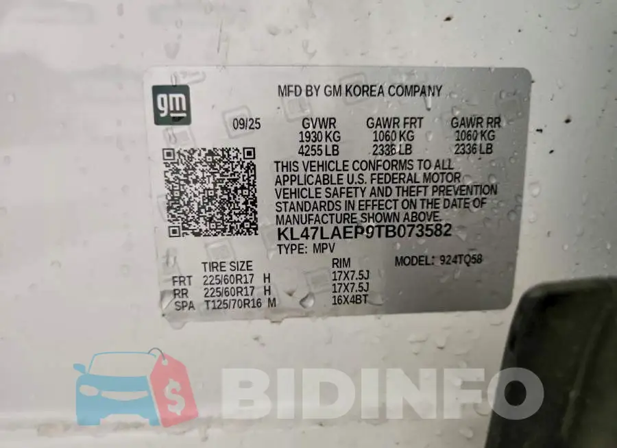 KL47LAEP9TB073582 Photo# 13