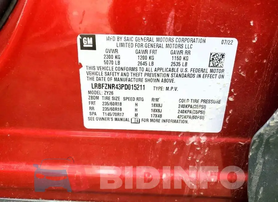LRBFZNR43PD015211 Photo# 13