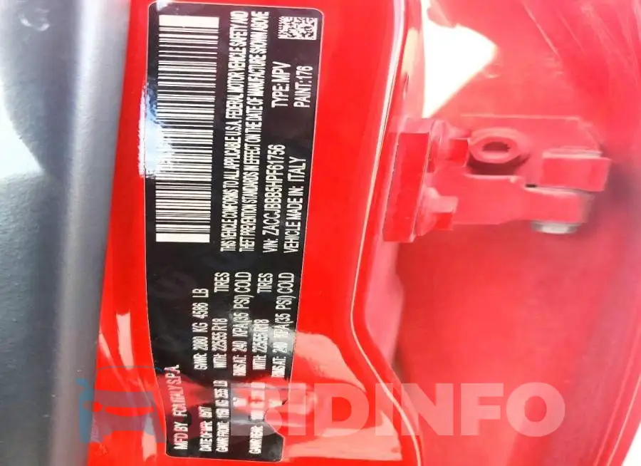 ZACCJBBB5HPF61756 Photo# 14