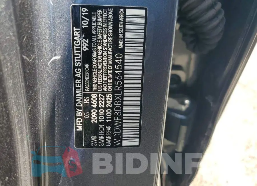 WDDWF8DBXLR564540 Photo# 13
