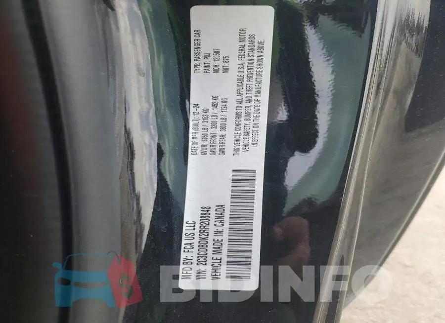 2C3CDBDK2RR208848 Photo# 12
