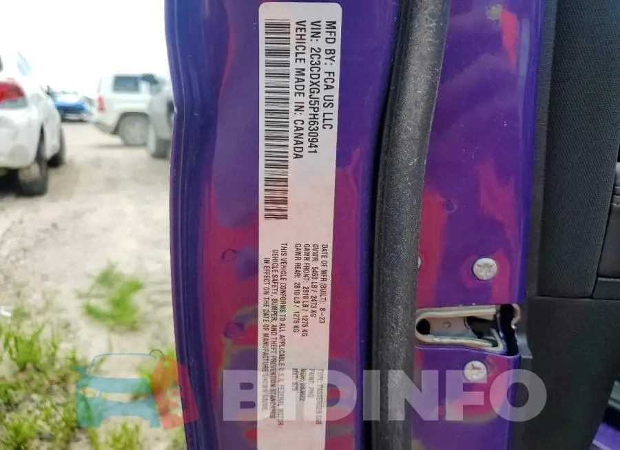 2C3CDXGJ5PH630941 Photo# 12
