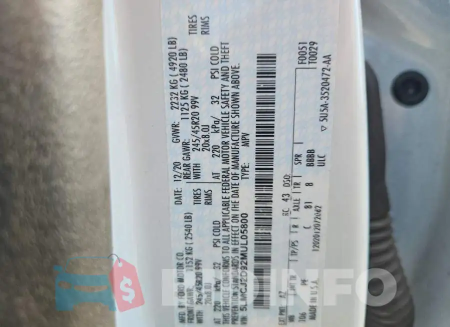 5LMCJ2D92MUL05800 Photo# 13
