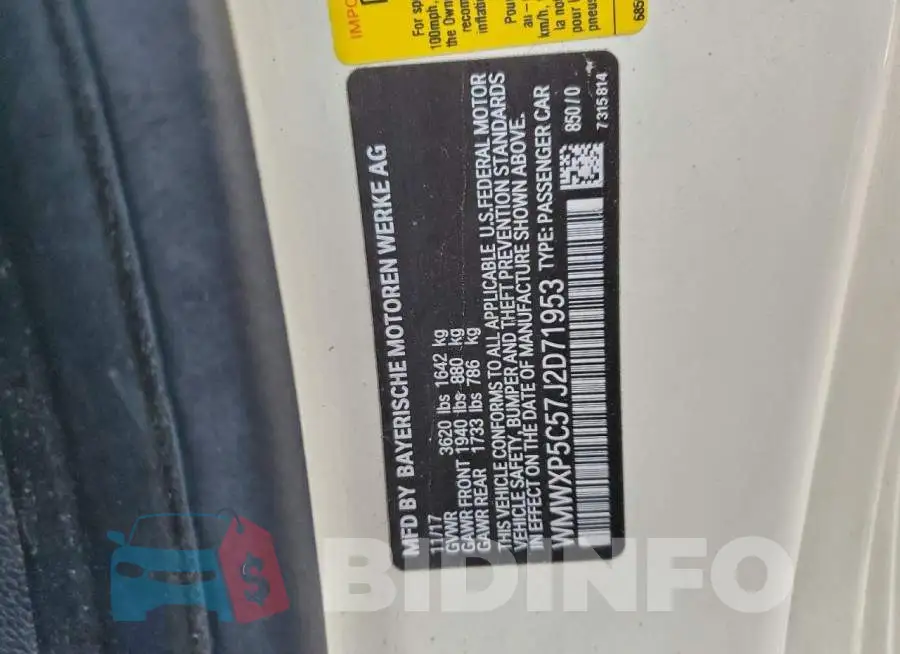 WMWXP5C57J2D71953 Photo# 13