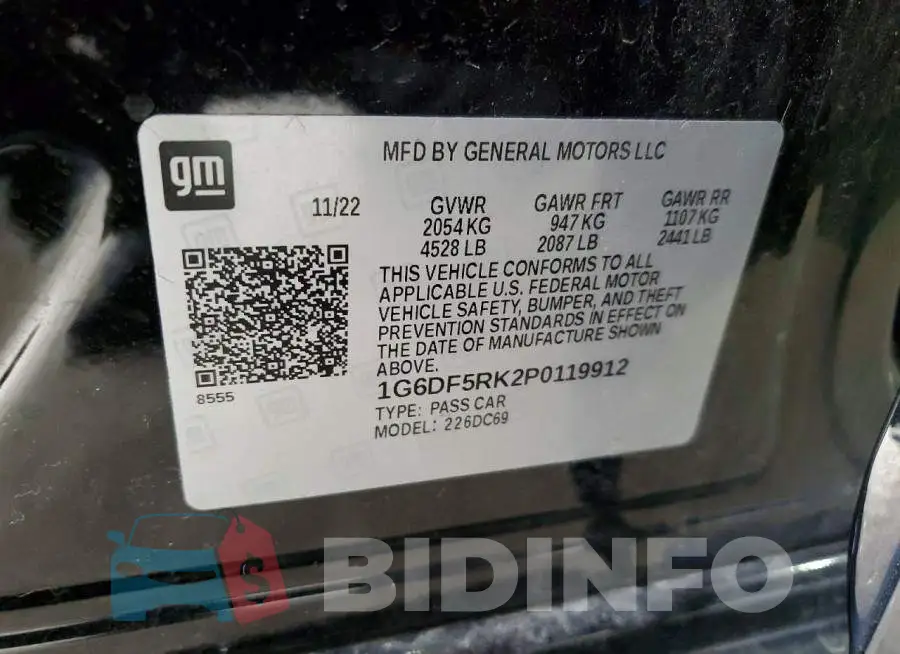 1G6DF5RK2P0119912 Photo# 12