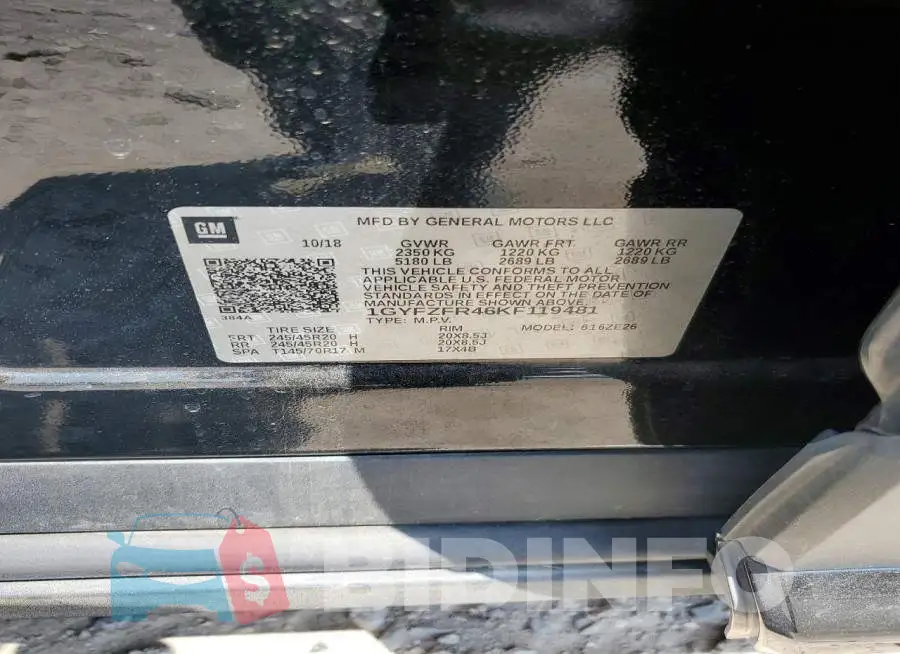 1GYFZFR46KF119481 Photo# 12