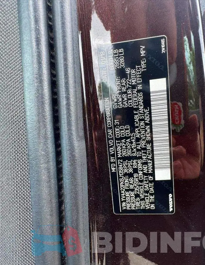 YV4A22PK6J1358472 Photo# 10