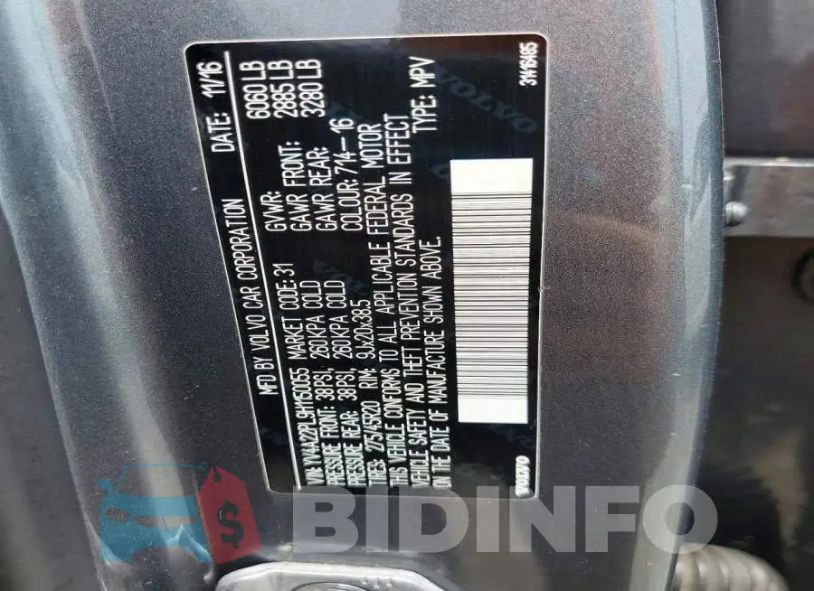 YV4A22PL9H1150055 Photo# 13