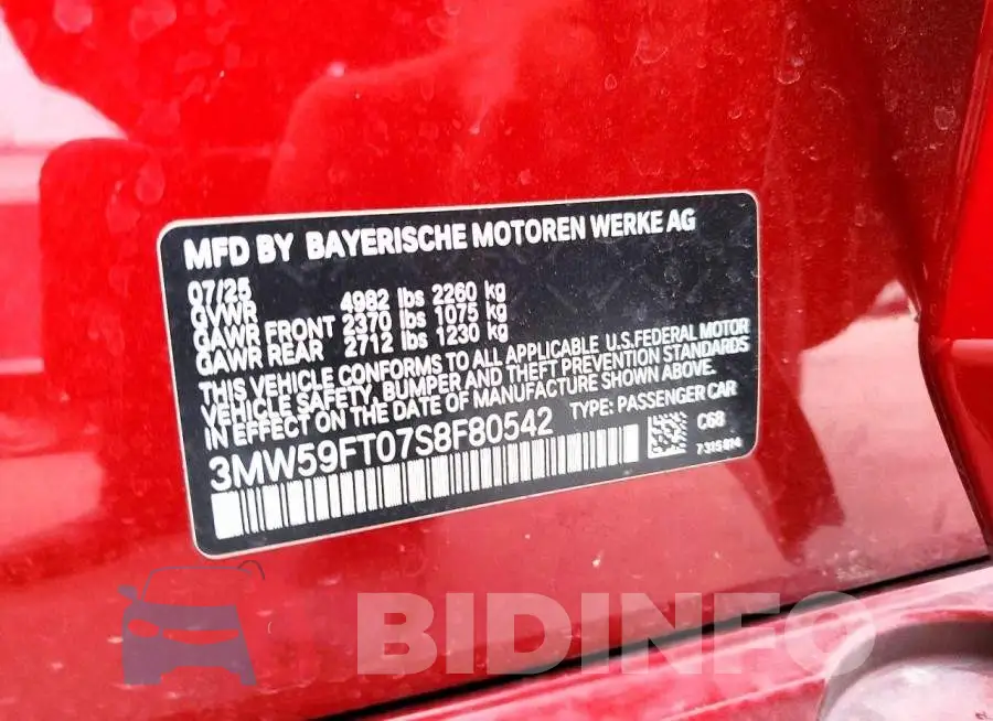 3MW59FT07S8F80542 Photo# 12