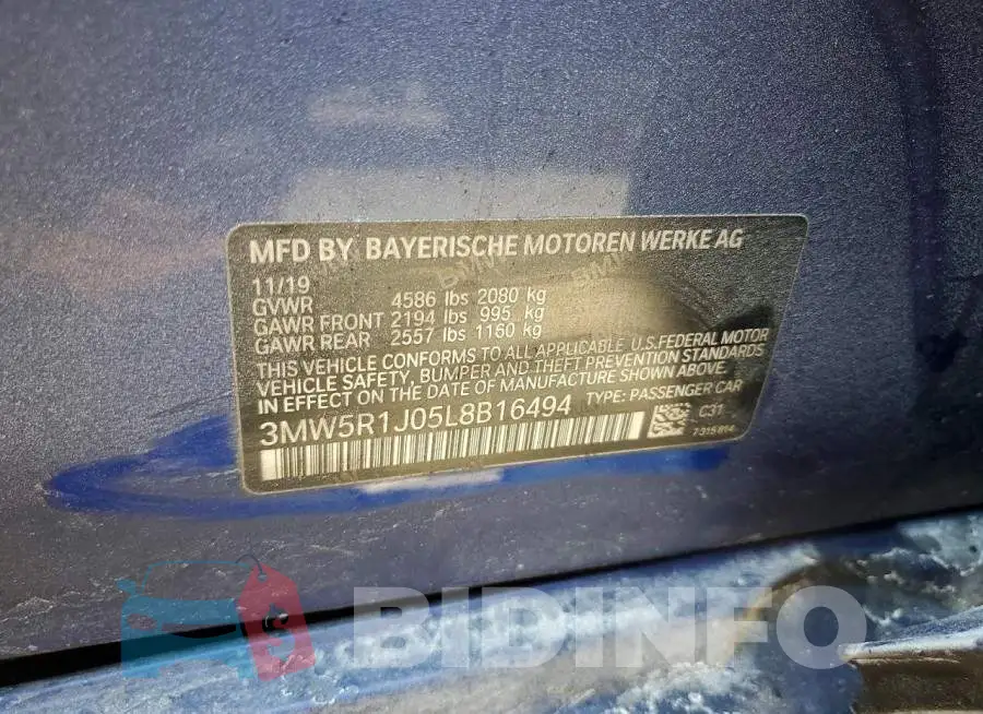 3MW5R1J05L8B16494 Photo# 12