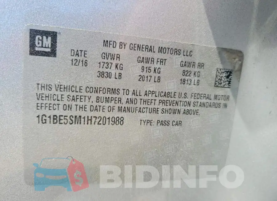 1G1BE5SM1H7201988 Photo# 12