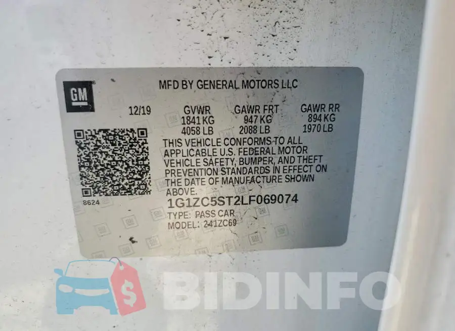 1G1ZC5ST2LF069074 Photo# 13