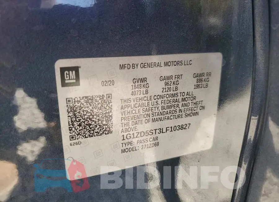 1G1ZD5ST3LF103827 Photo# 12