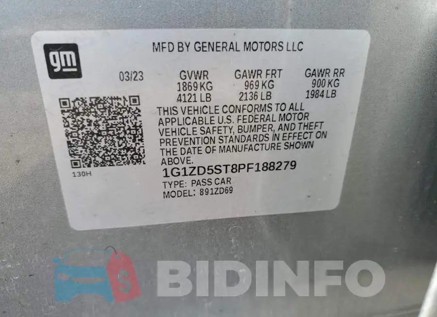 1G1ZD5ST8PF188279 Photo# 12