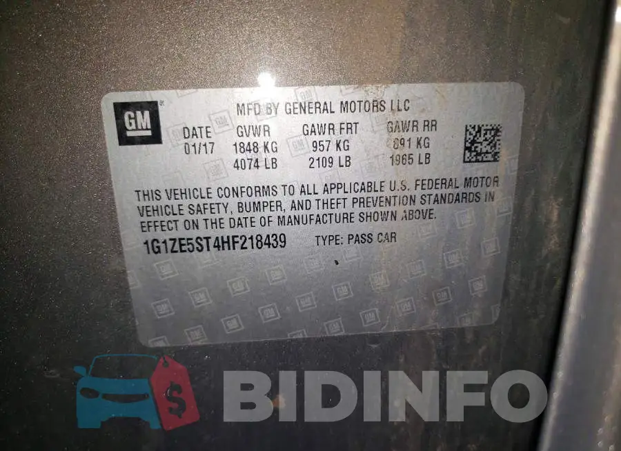 1G1ZE5ST4HF218439 Photo# 12