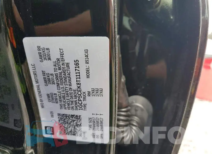 1GCPSCEK8T1117165 Photo# 12