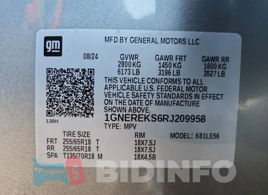 1GNEREKS6RJ209958 Photo# 14