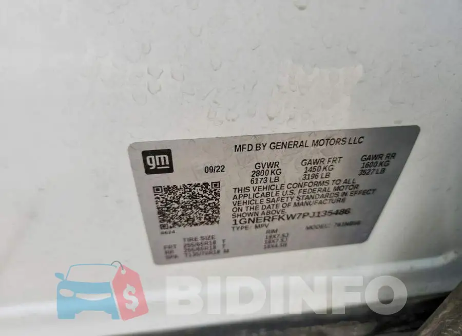 1GNERFKW7PJ135486 Photo# 13