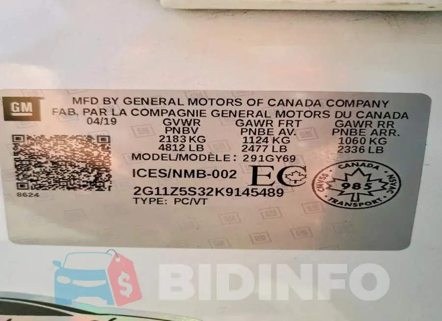 2G11Z5S32K9145489 Photo# 12