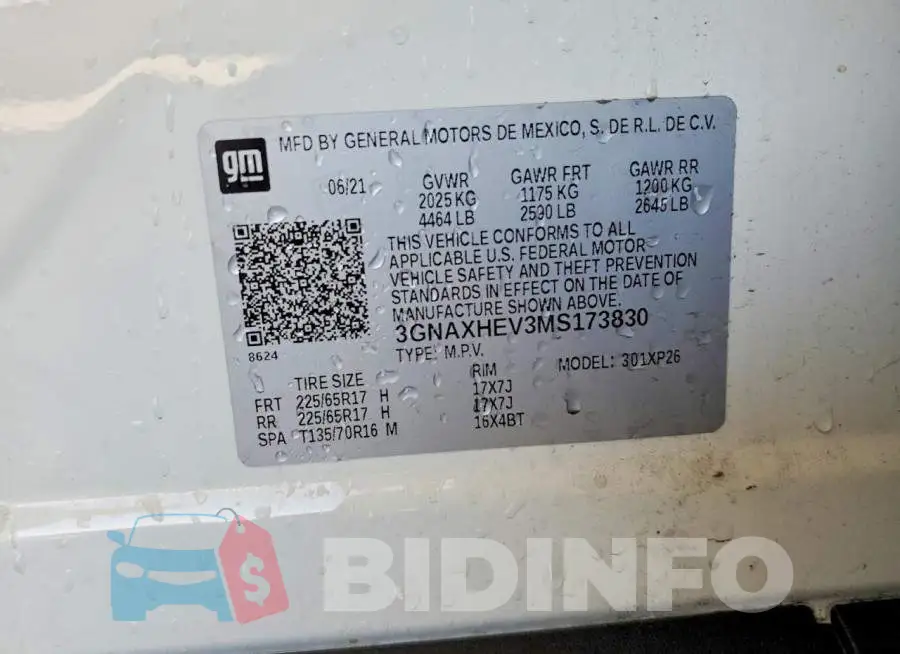 3GNAXHEV3MS173830 Photo# 13