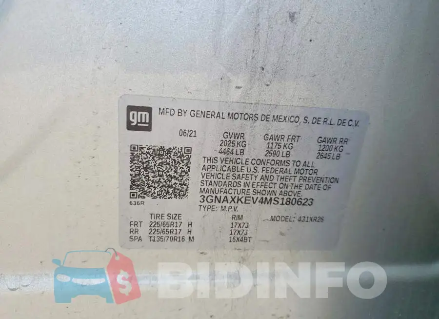 3GNAXKEV4MS180623 Photo# 12