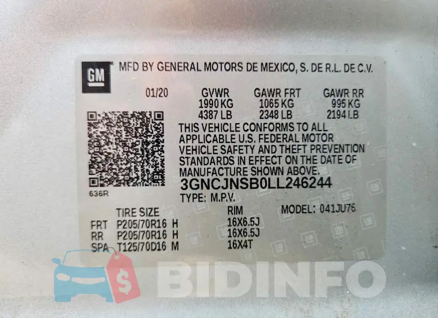 3GNCJNSB0LL246244 Photo# 13